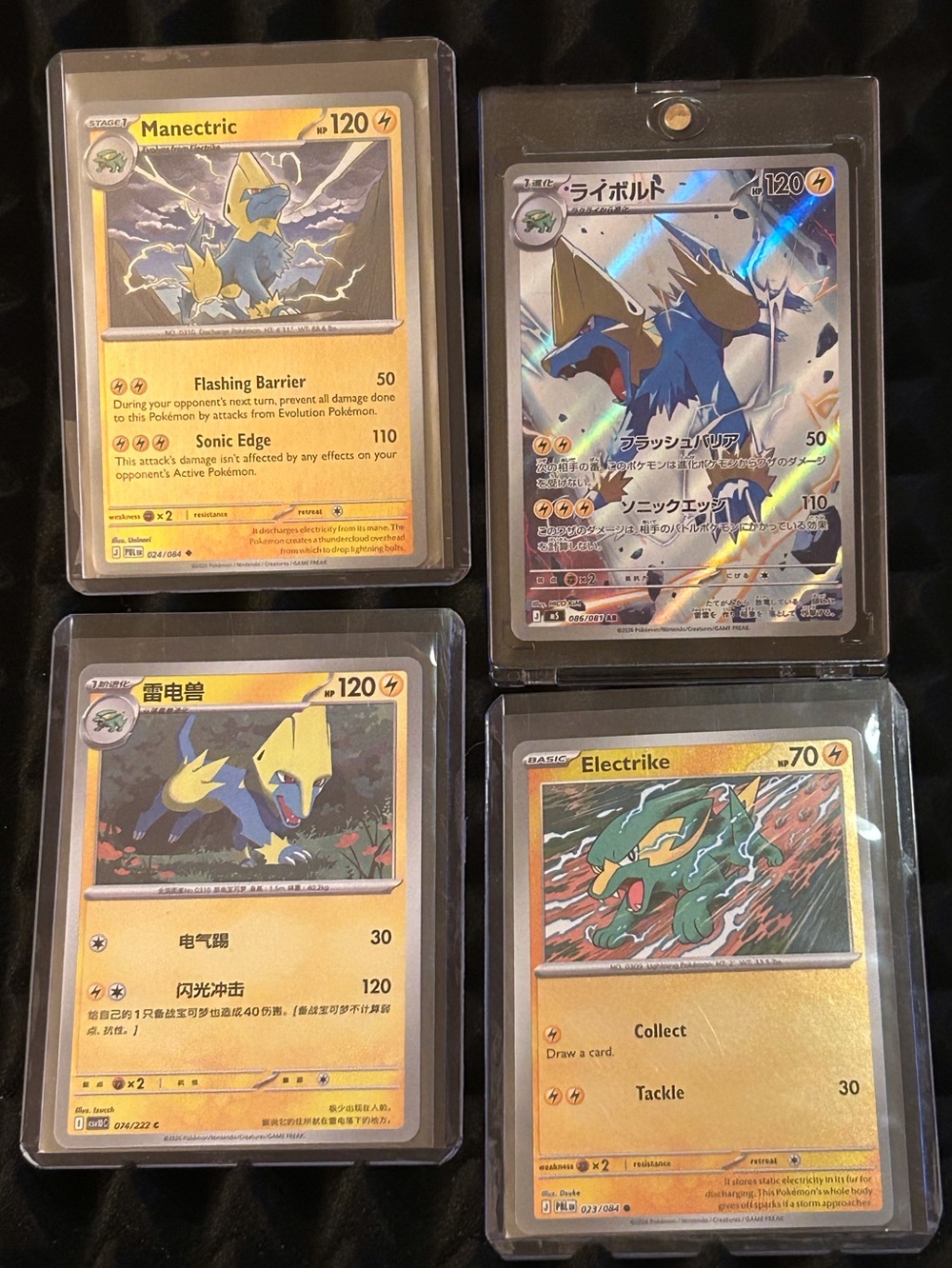 Pokémon TCG Manectric Evolution Bundle set of 4 plus bonus cards